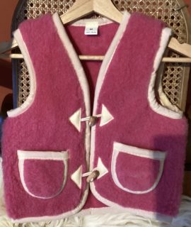 Wollen baby/kinder bodywarmer (4 kleuren)