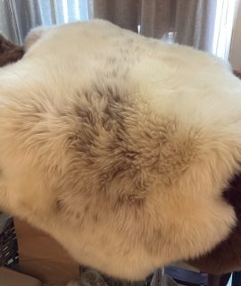 Schapenvacht wit gemêleerd