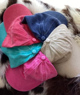 Baseballcap stonewashed katoen