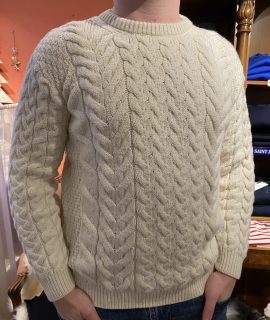 Unisex Aran kabeltrui