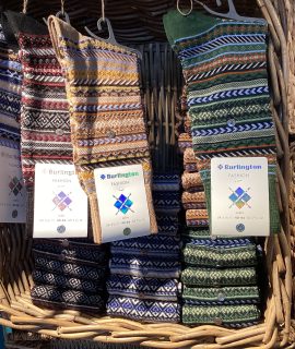 Burlington Fair Isle sokken (wolmix)