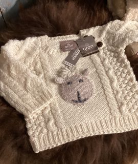 Aran babytrui handgebreid