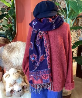 Oversized trui van kidmohair (2 kleuren)