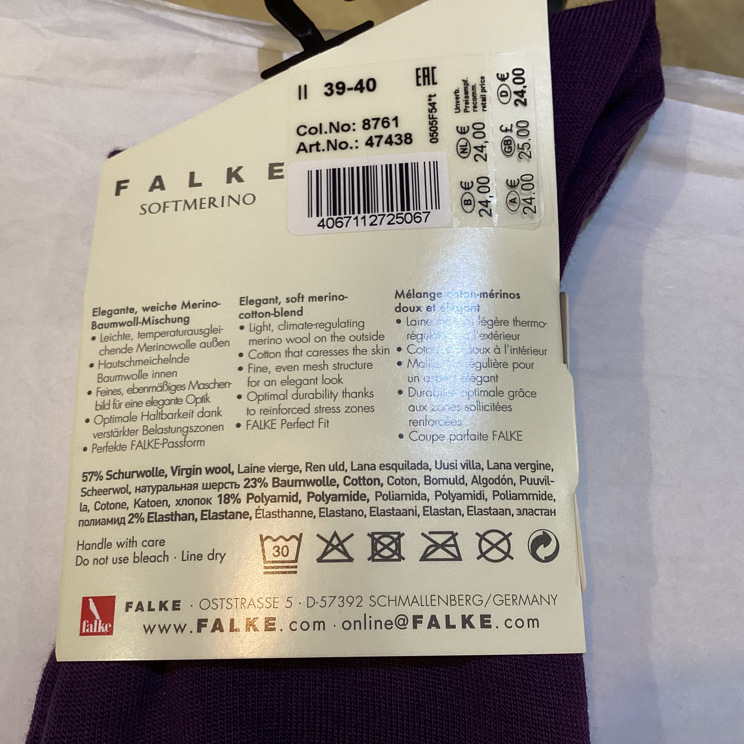 Burlington wolmix kniekous - Afbeelding 2