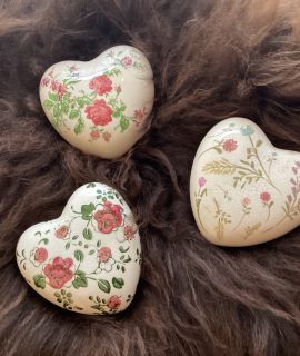 Decoratie hart van keramiek