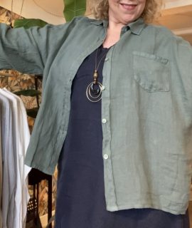 Oversized linnen blouse