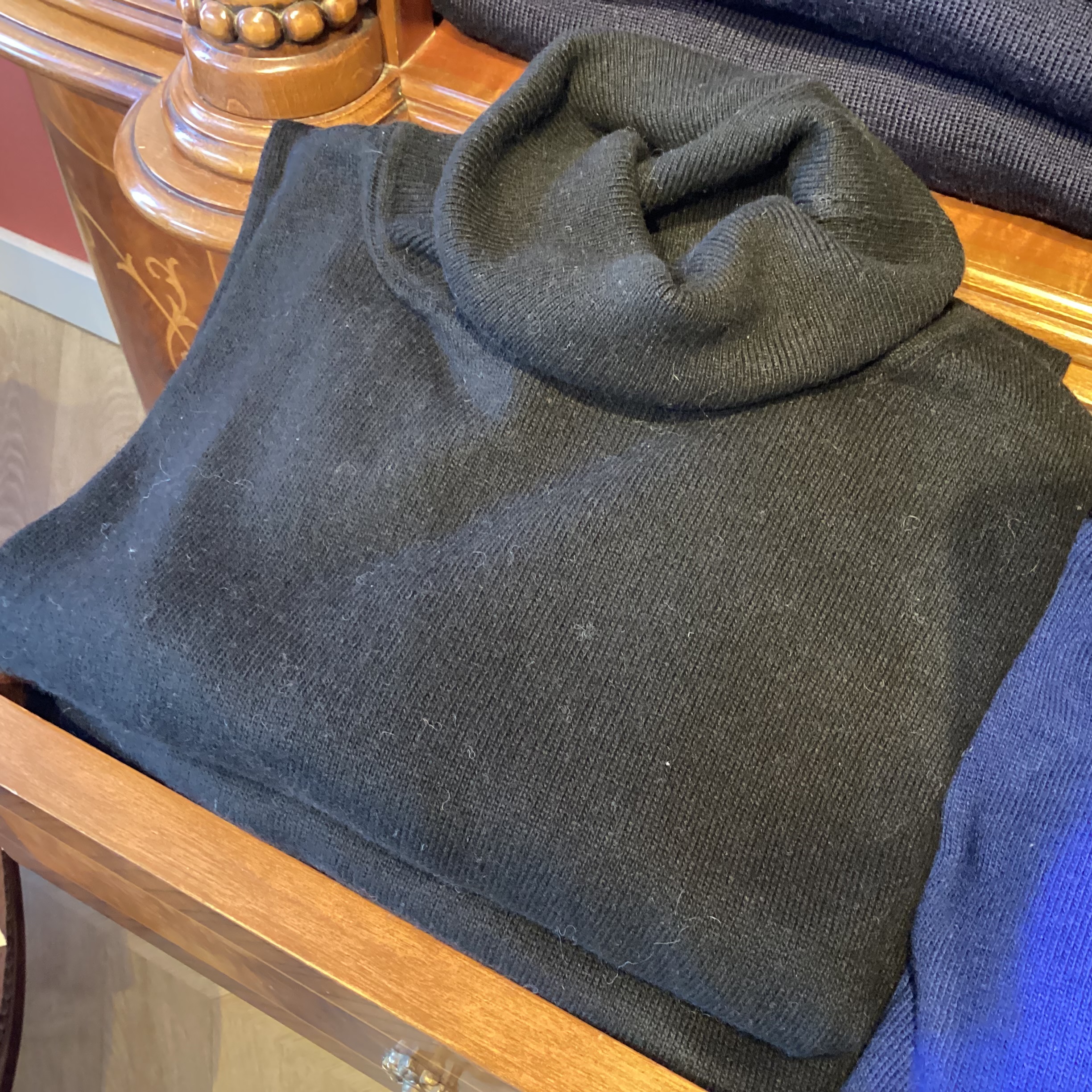 Coltrui van cashmere/merino/katoenmix (3 kleuren) OP=OP - Afbeelding 4