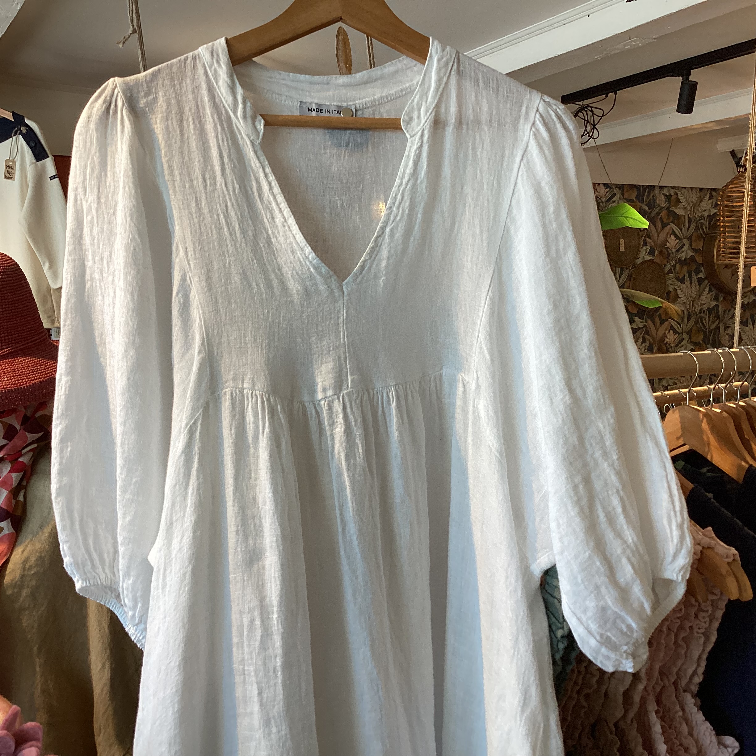 Linnen ‘boho’ jurk (meerdere kleuren) - Afbeelding 6
