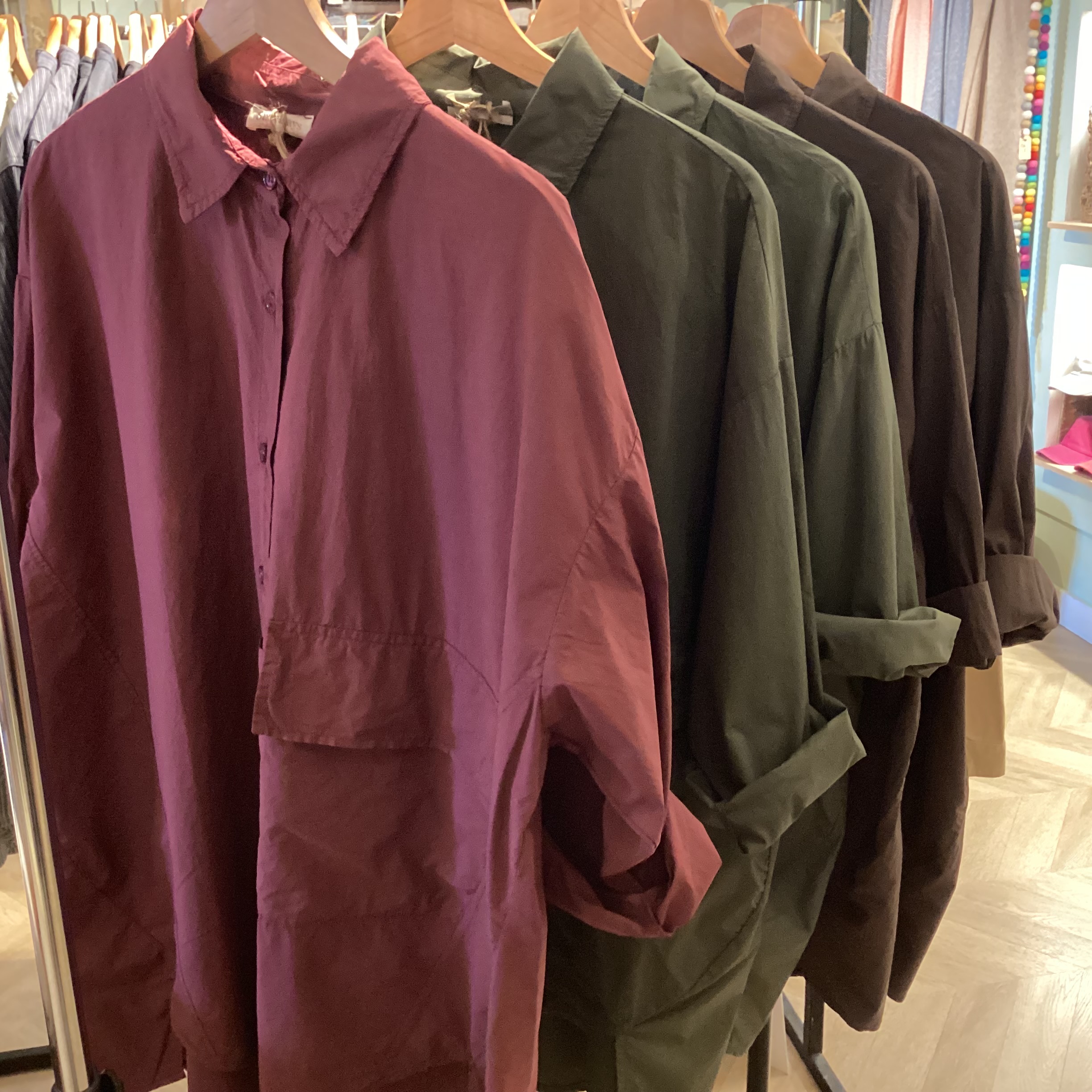 Oversized blouse van poplin katoen - Afbeelding 2