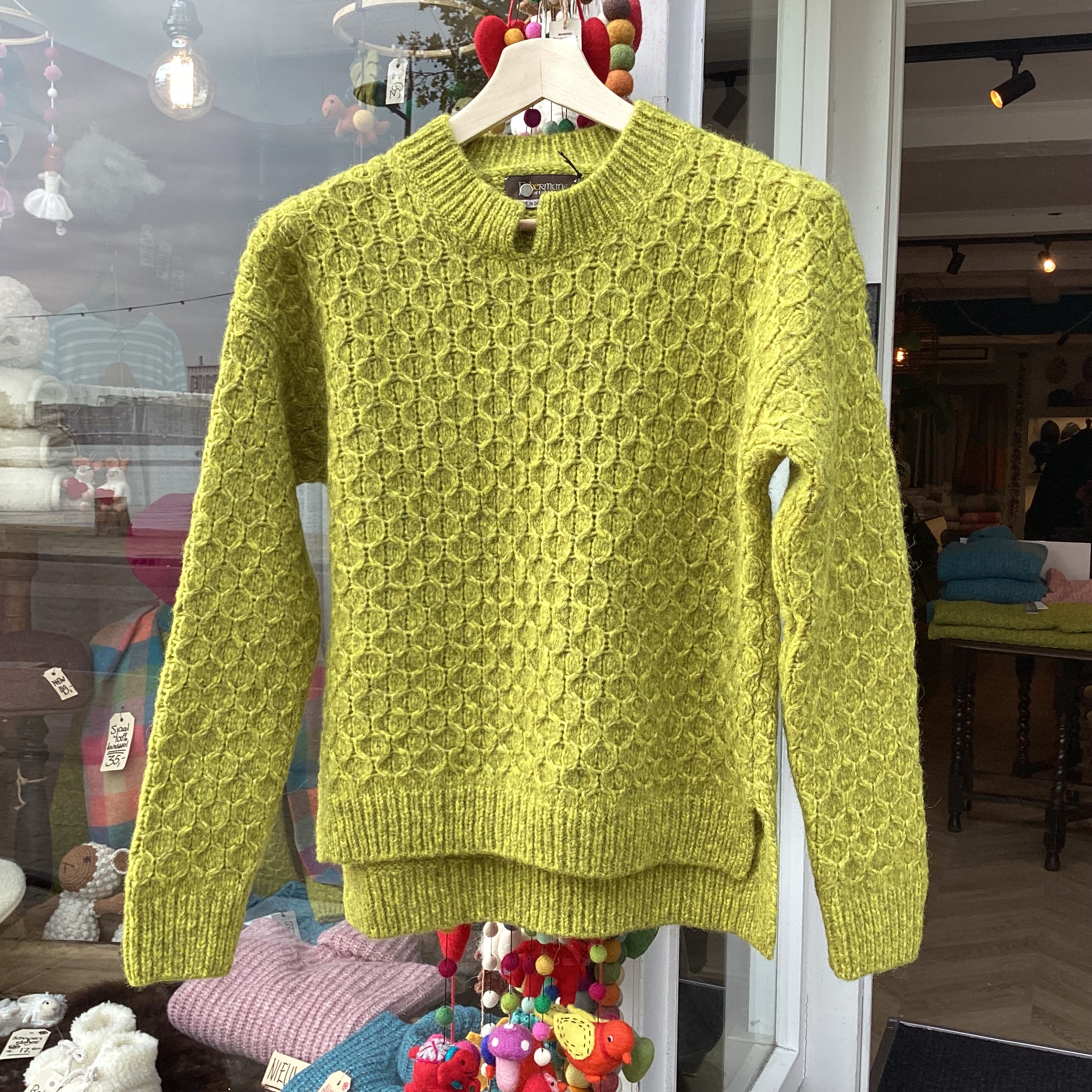Fisherman dames trui met ronde hals (2 kleuren) - Afbeelding 2