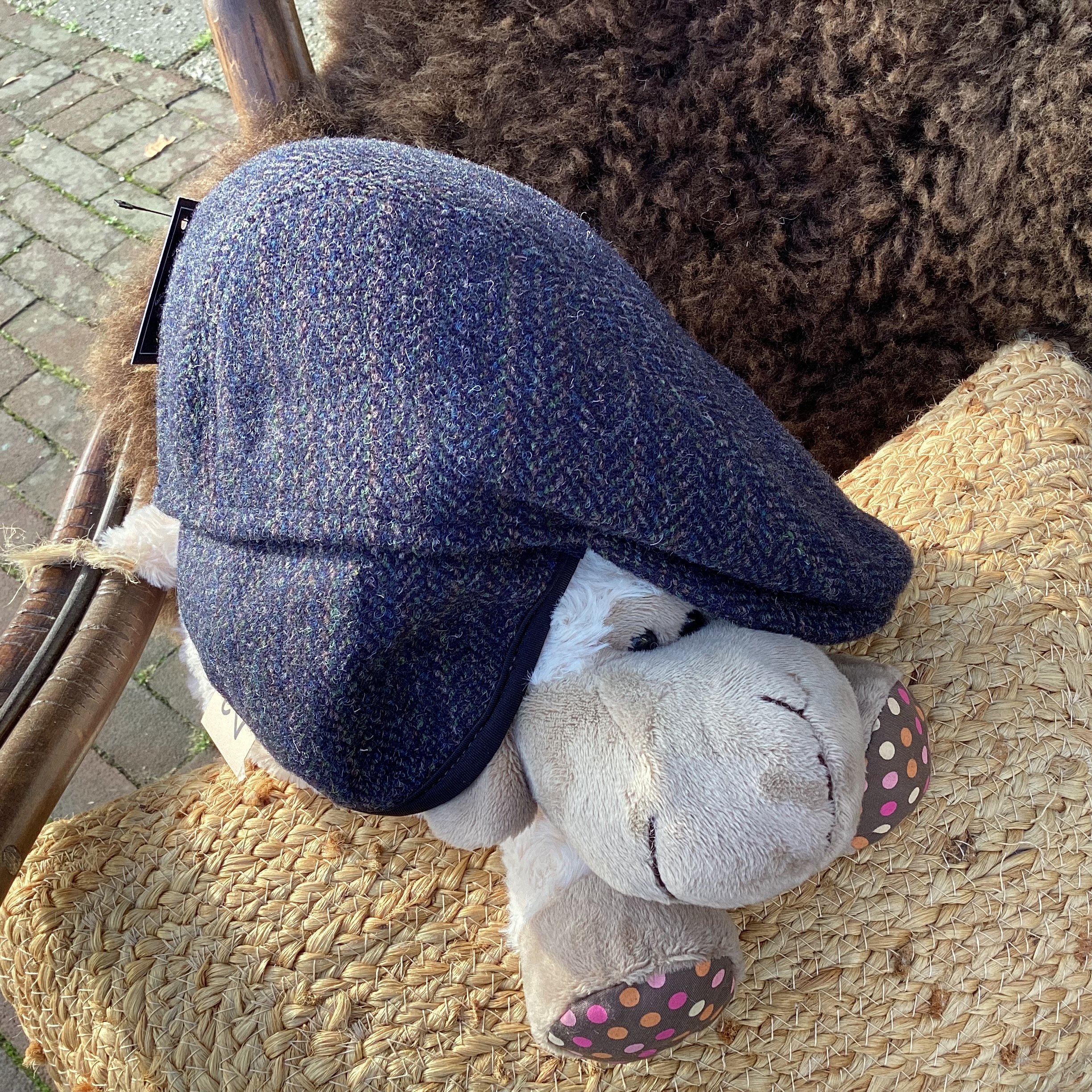 Tweed pet met oorwarmers - Afbeelding 3